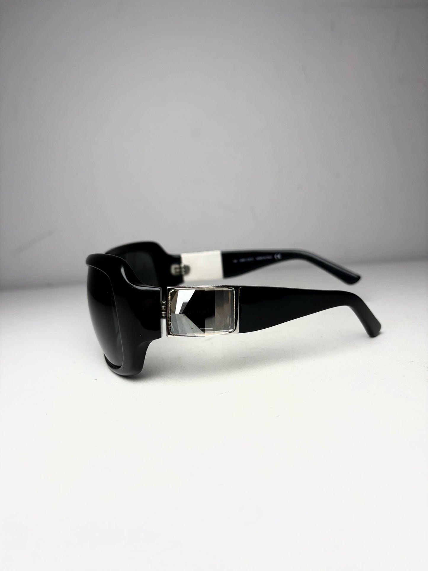 Jimmy Choo 0807 Rocks Pre-owned Black Acetate Rare Sunglasses