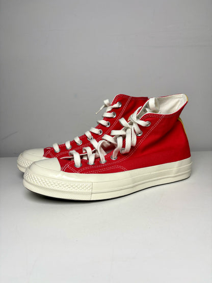 W Shoe Size 9.5 Converse Chuck Taylor Red Canvas Pre-owned, NWOT Sneakers