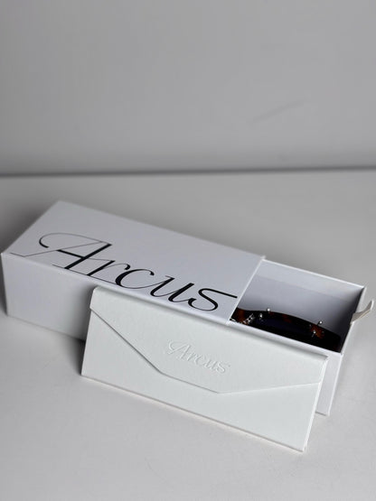 Arcus VEGA(UMBER)—ALPHA  Pre-owned, NWOT Brown/Black Acetate Sunglasses