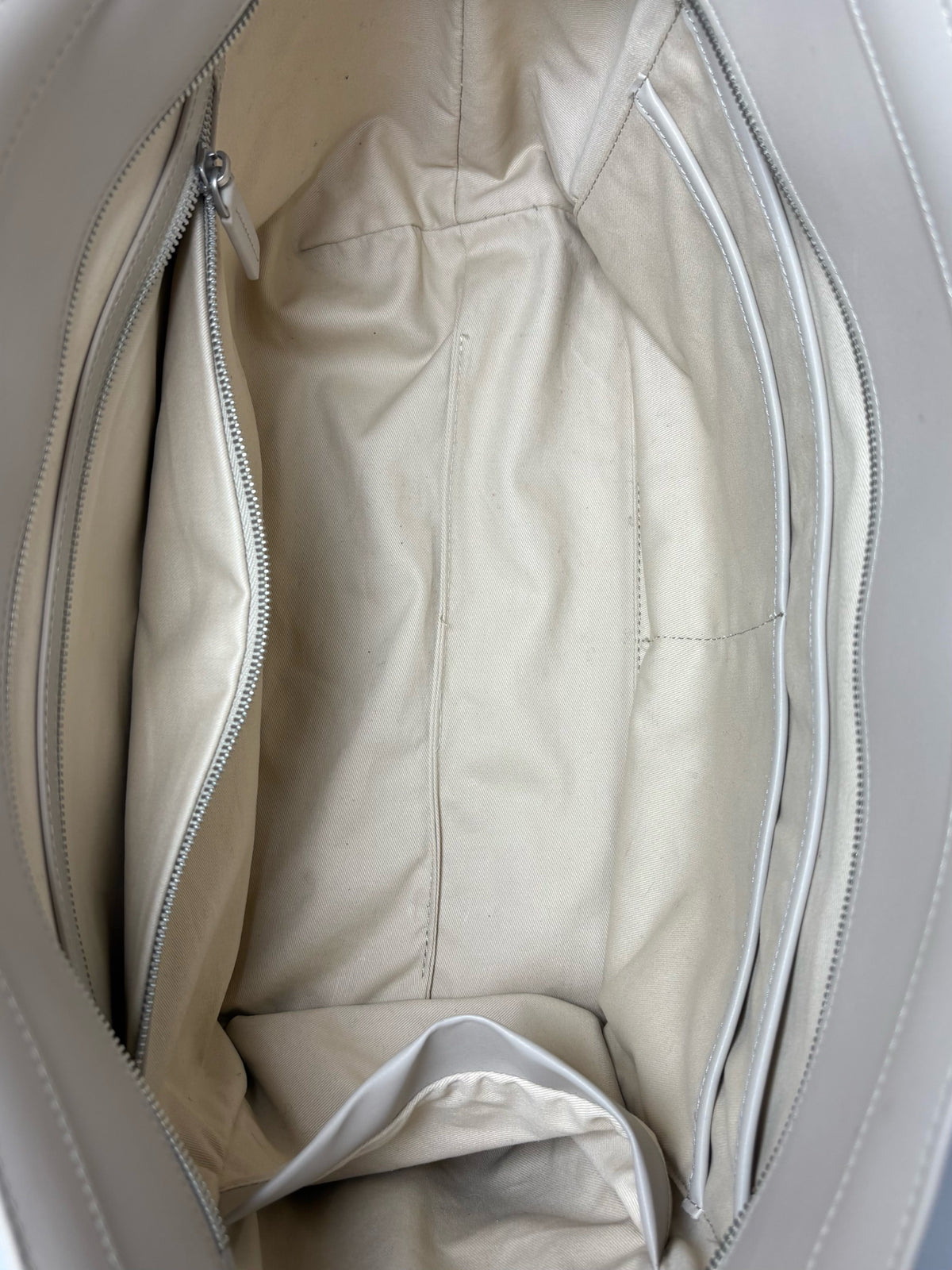 Women's Monos Metro Taupe Vegan Leather Pre-Owned Travel Tote Bag