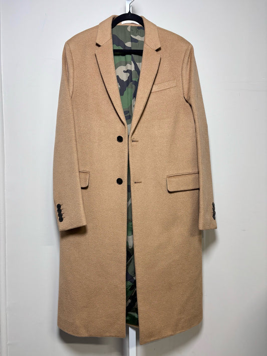 Valentino Tan Camel Hair Solid Men's Mens Size 40 (M) Coat