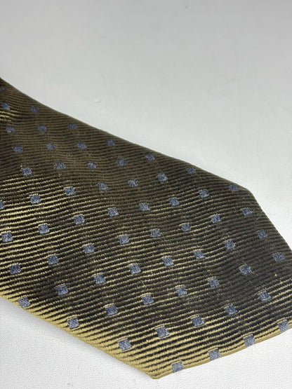 Prada Deep Forest Green Silk Diamond Jacquard Men's Tie