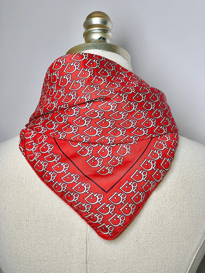 Dior Logo Silk Blend Silk Scarf