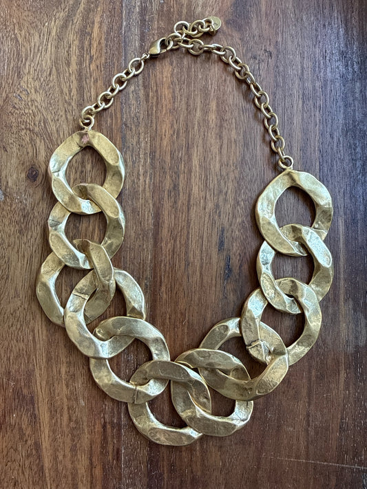 Cult Gaia Dulce Choker Necklace Gold Statement Collar | Pre-owned Excellent Condition