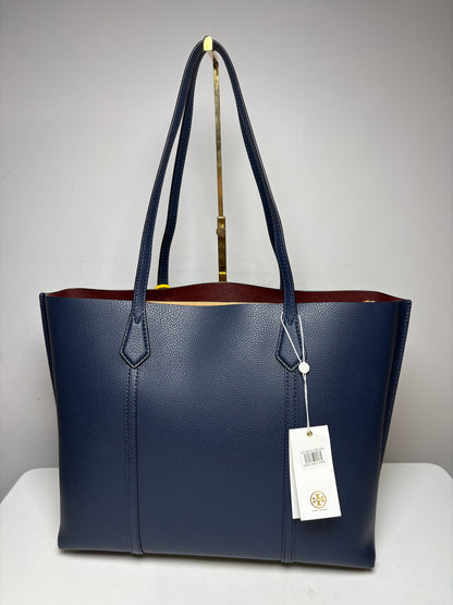Women's Tory Burch Perry Triple Compartment Tote Navy Blue Pre-owned, NWT