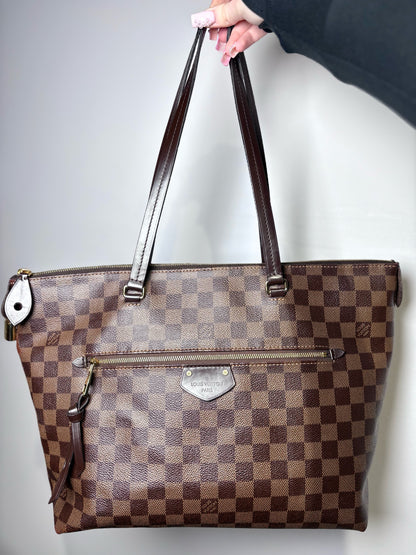 Coated Canvas Louis Vuitton Damier Ebene Pre-owned Brown Medium Purse