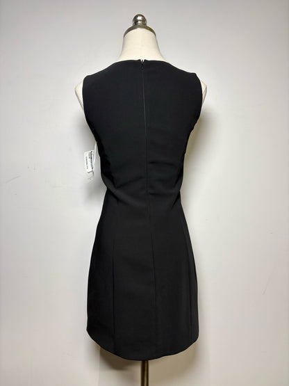 NWT/Pre-Owned XS Amanda Uprichard Black Solid Polyester Women's Dress