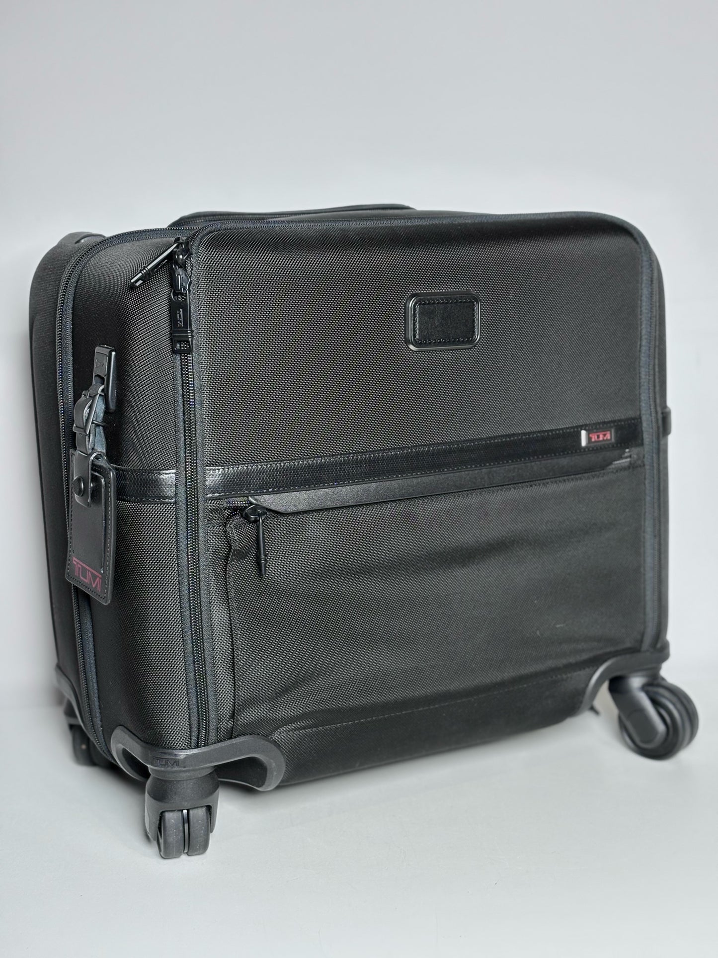 FXT Ballistic Nylon Tumi Alpha 3 Compact Briefcase on Wheels