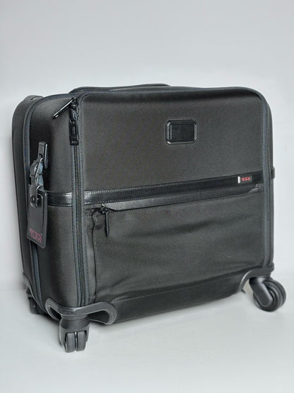 FXT Ballistic Nylon Tumi Alpha 3 Compact Briefcase on Wheels