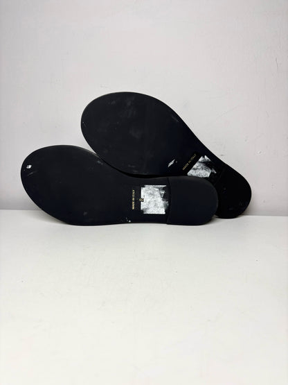 W Shoe Size 8 Mario Valentino Black Leather Cowhide Women's Sandals
