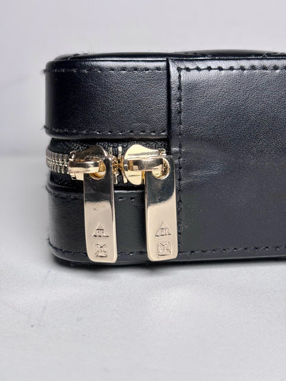 Foundrae Quilted, Symbols Leather Pre-owned Travel Jewelry Case