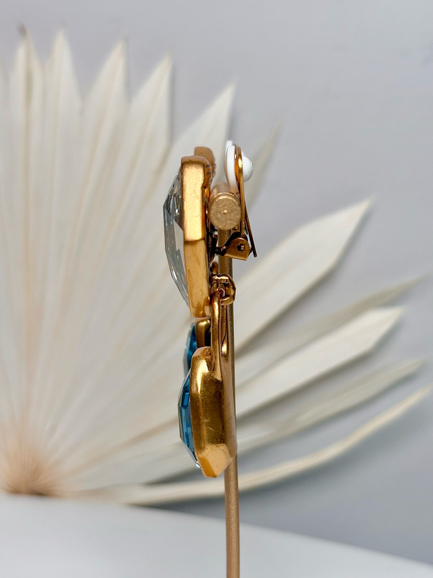 Oscar de la Renta Vintage Crystal Earrings