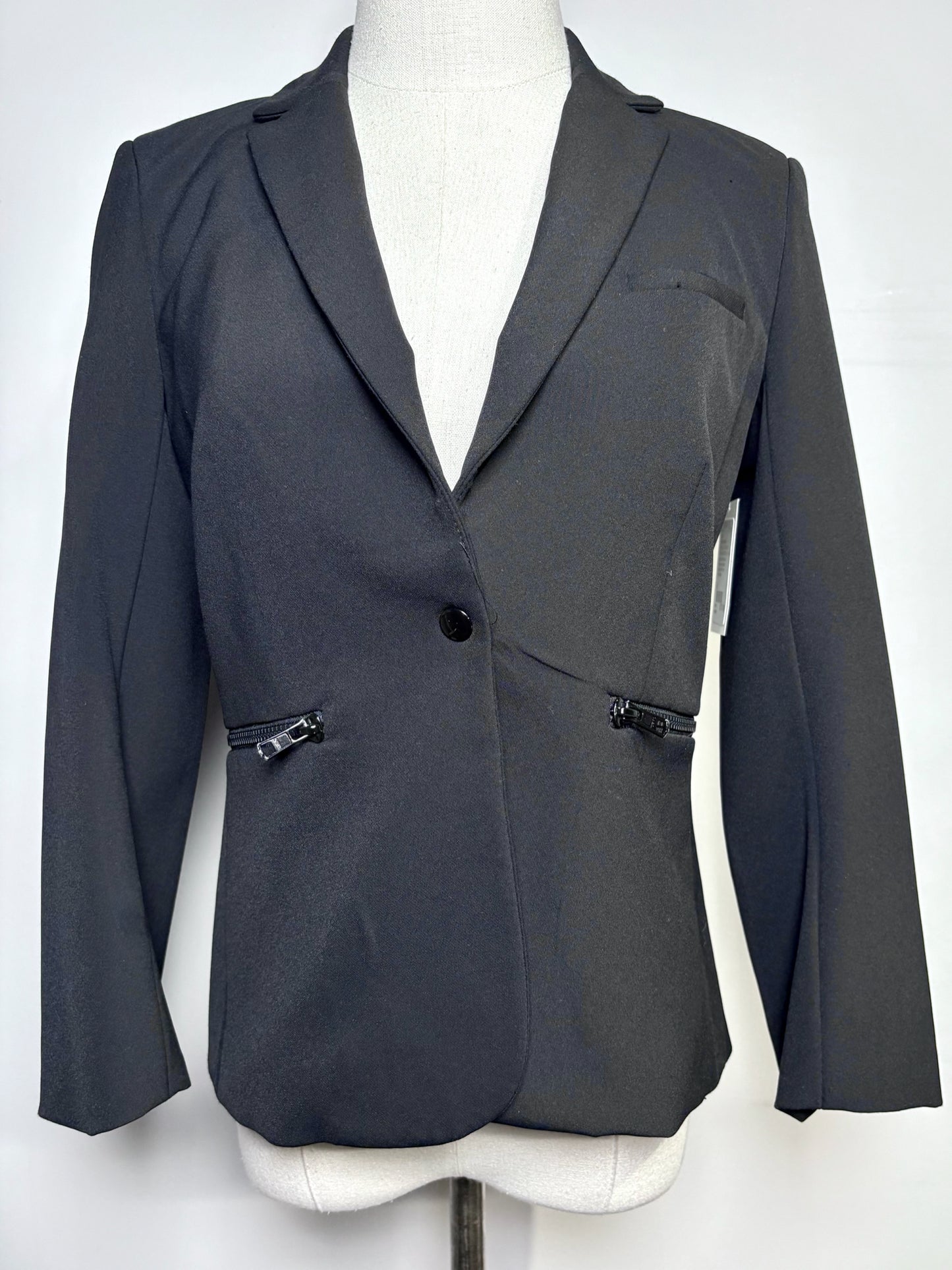Women Size 4 Veronica Beard Black Iconic Dickey Blazer