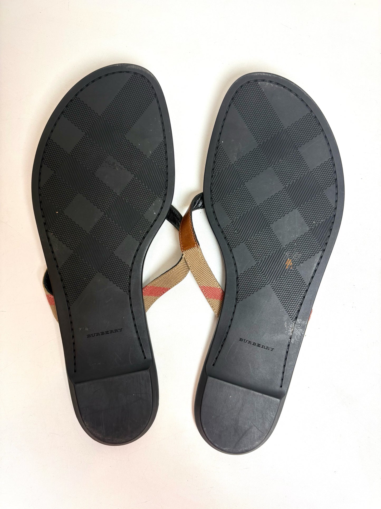 W Shoe Size 39 (9) Burberry Black Women's Sandals