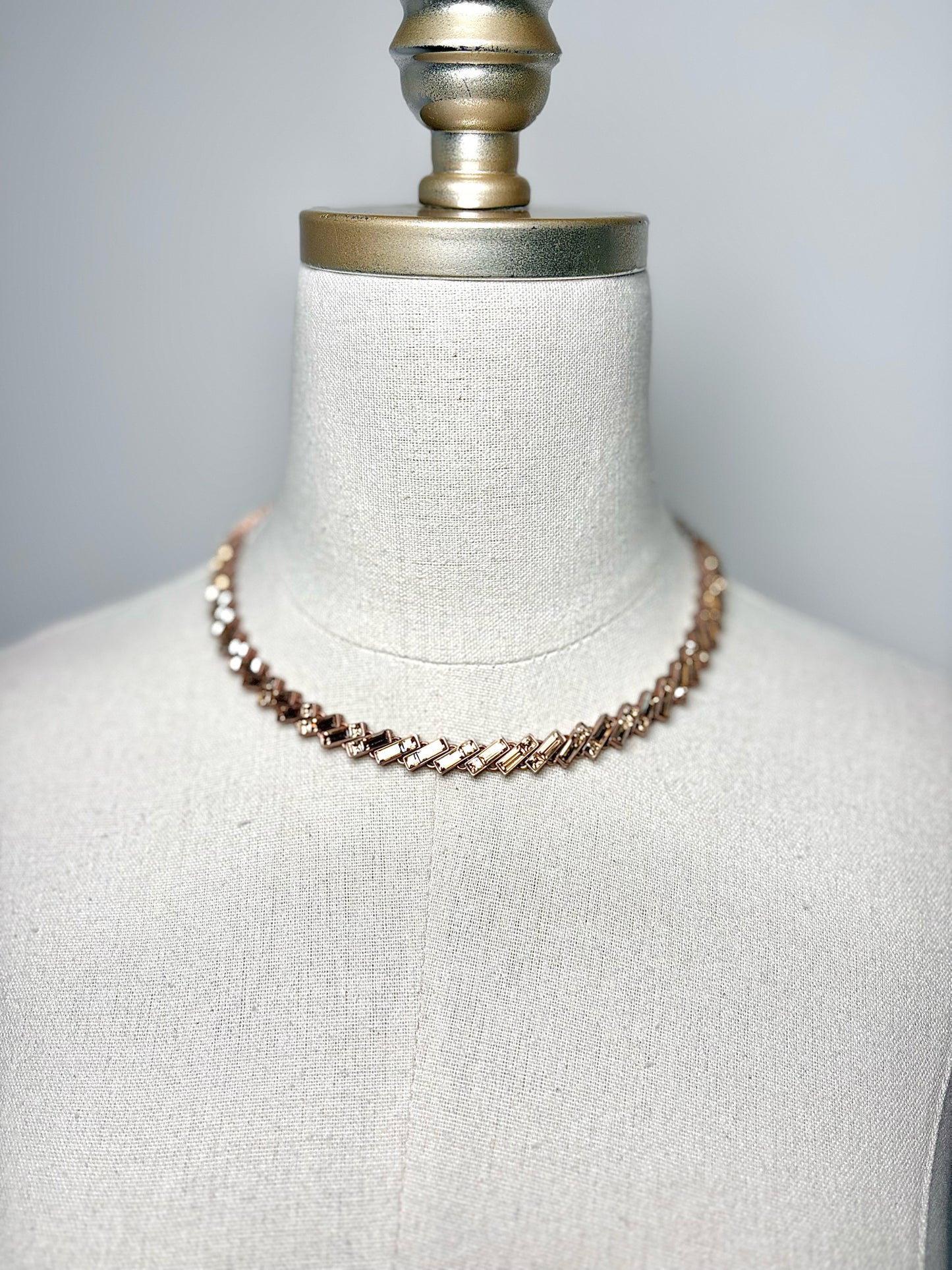 Metal St. John Crystal Pre-owned Necklace