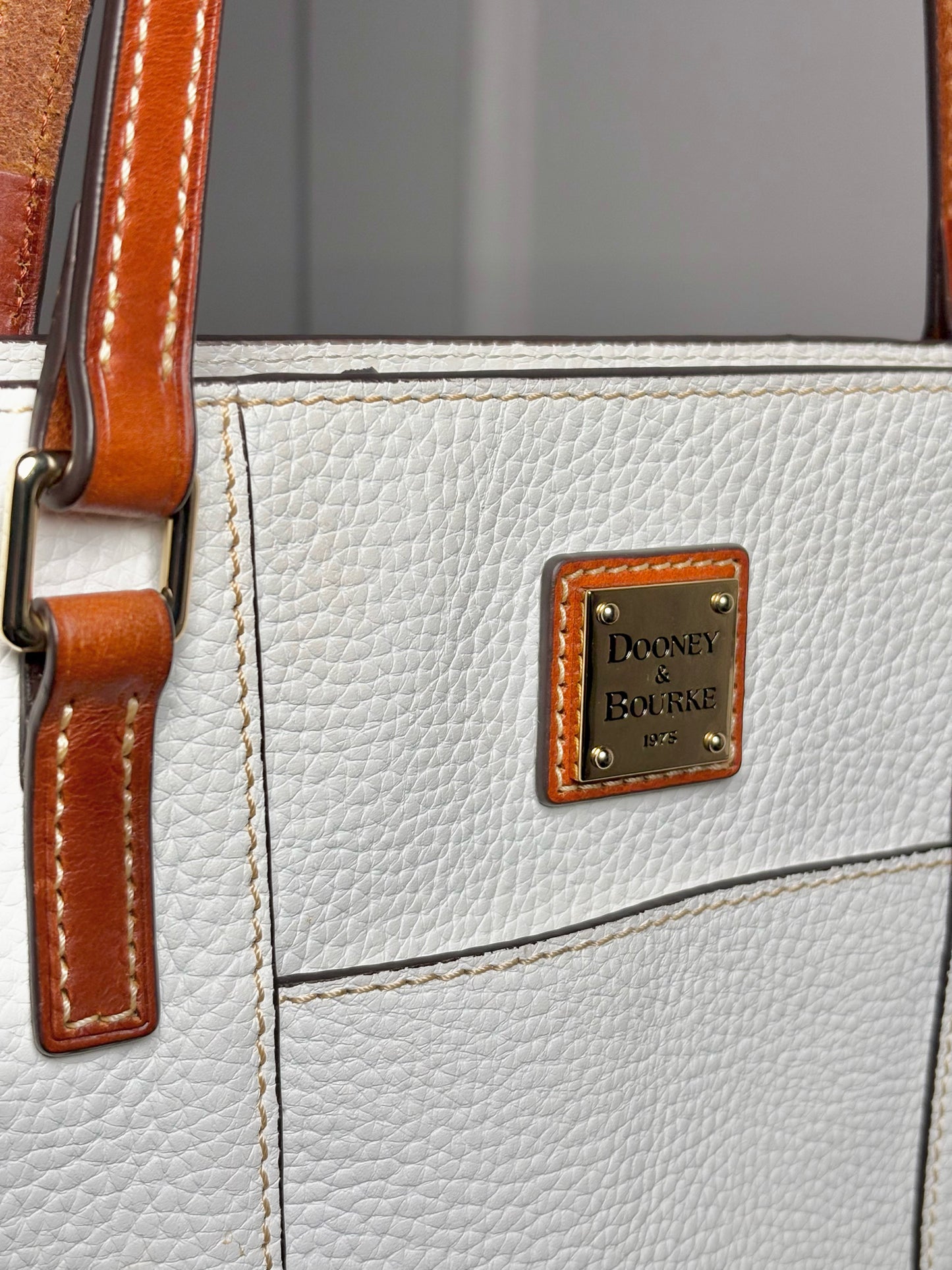 Dooney & Bourke Leather White Tote Bag