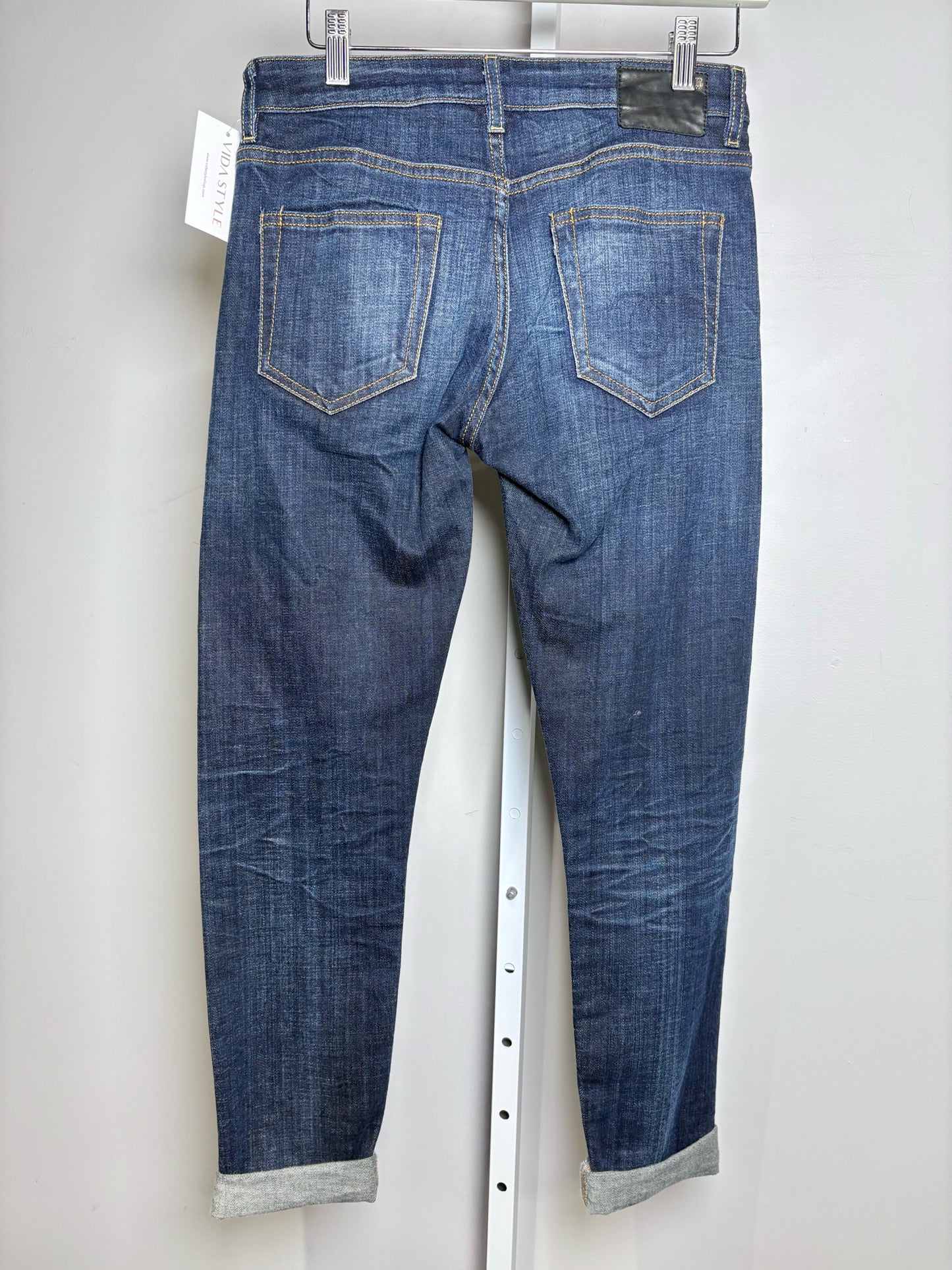 Women Size 25 R Jeans Blue Denim Women's Cotton Blend Pre-owned Jeans