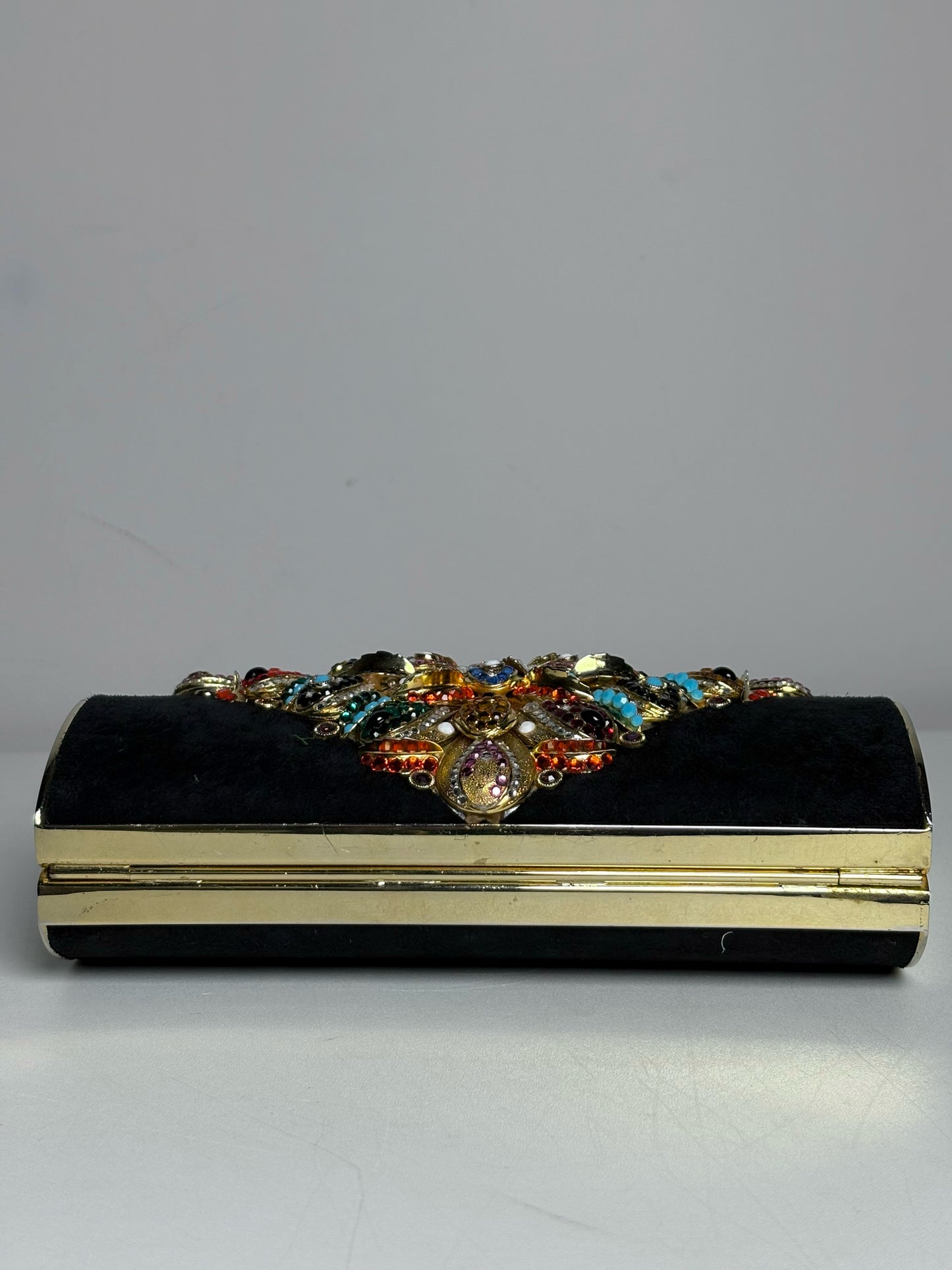 Henryks BiJoux Crystals Vintage Evening Crossbody/Clutch Rare Pre-owned Purse