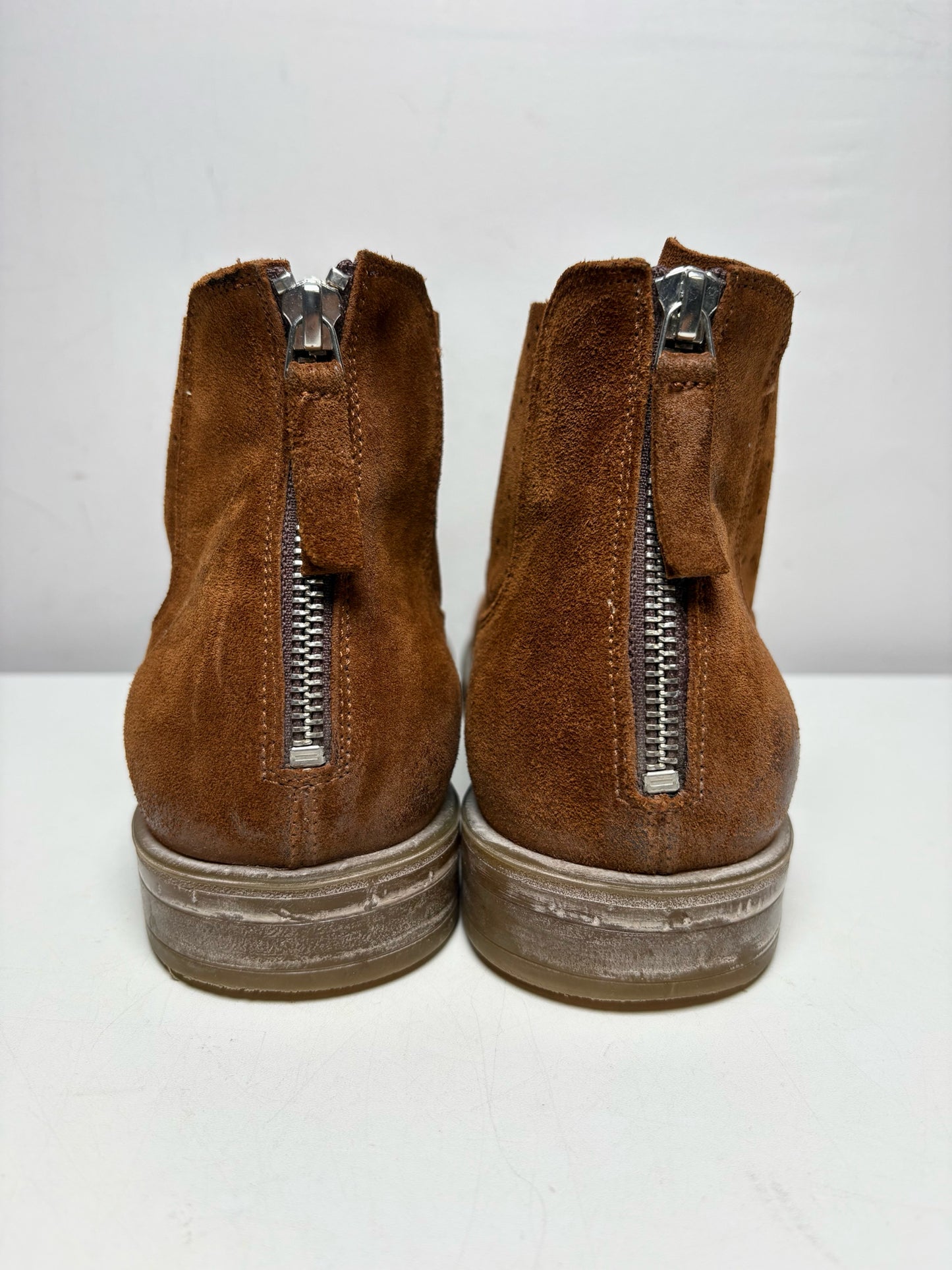 Men's Shoe Size 41 (US 8–8.5) MOMA Cognac Leather & Suede Pre-Owned Boots