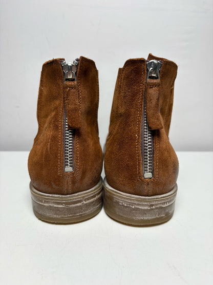 Men's Shoe Size 41 (US 8–8.5) MOMA Cognac Leather & Suede Pre-Owned Boots