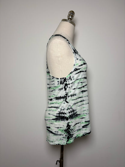Women Size S Proenza Schouler Black, White, Green Tie-dyed NWT Top