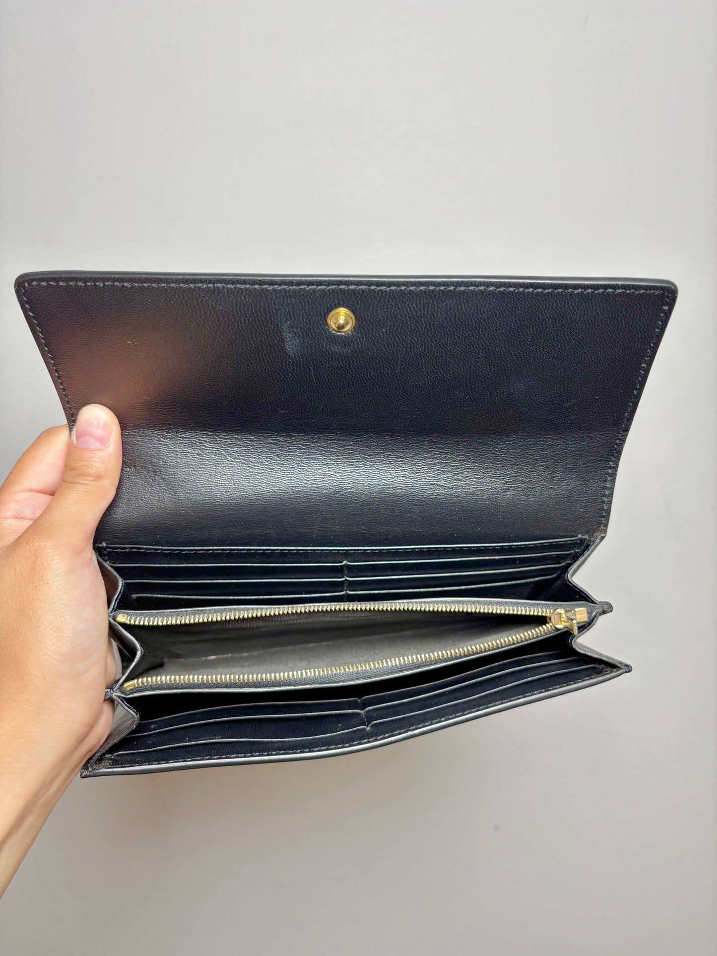 Leather Celine Black Wallet
