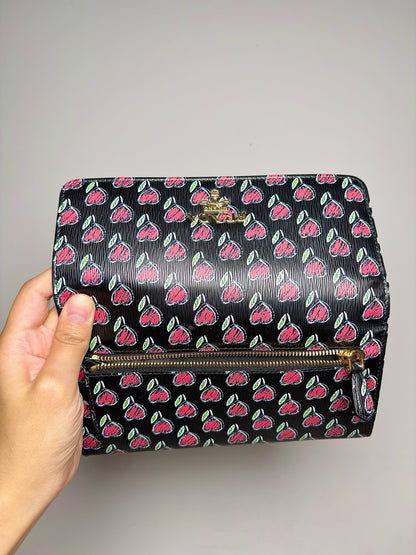 Prada Leather NWT Black Cowhide Vitello Move Love Continental Wallet