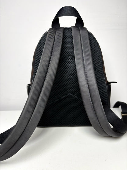 Women's Coach Coated Canvas Pre-owned Black, Brown Backpack