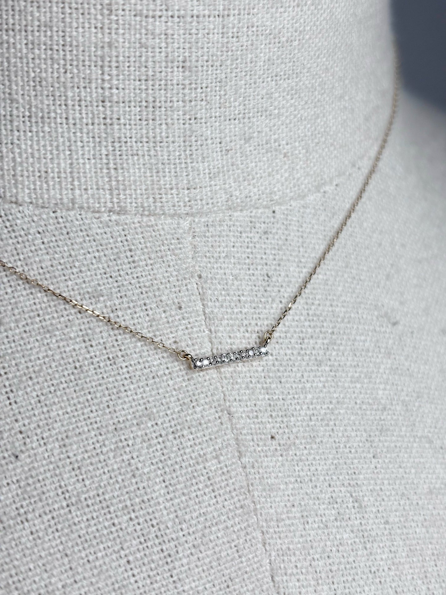 Adina Reyter Women's Diamond Bar 14K Gold Pre-owned Necklace