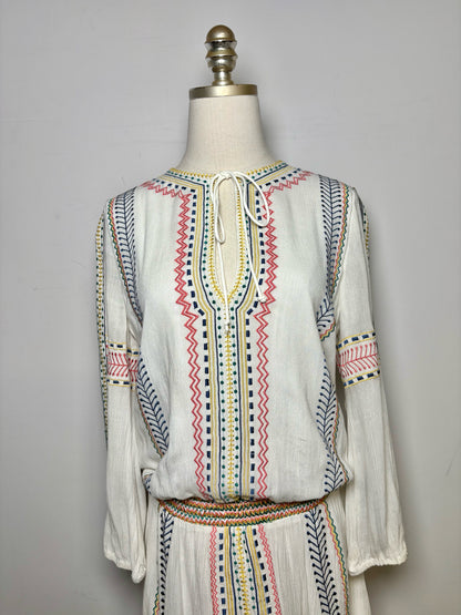 Women Size 6 Alice + Olivia White Embroidered Detail Viscose Dress