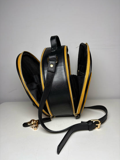 Ollie Quinn Suede Leather Pre-owned Black, Yellow Small Purse