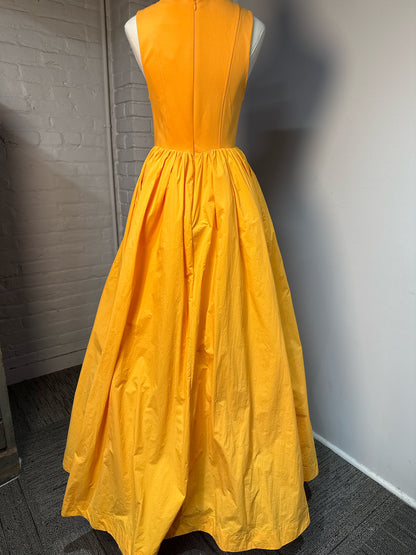 Women Size S BHLDN Orange Josie Scoop Neck NWT Dress