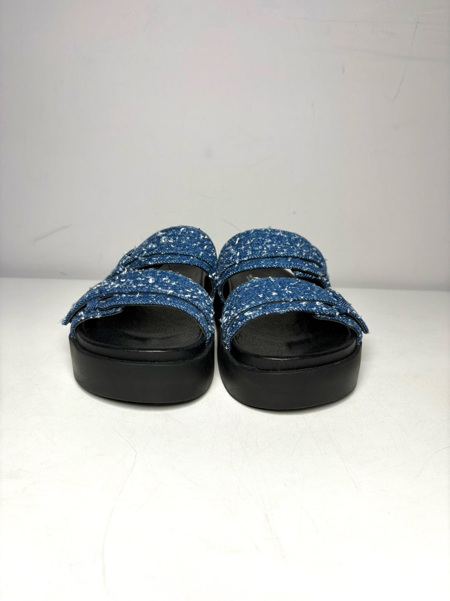 W Shoe Size 37 Rag & Bone Black, blue Leather NWT Sandals
