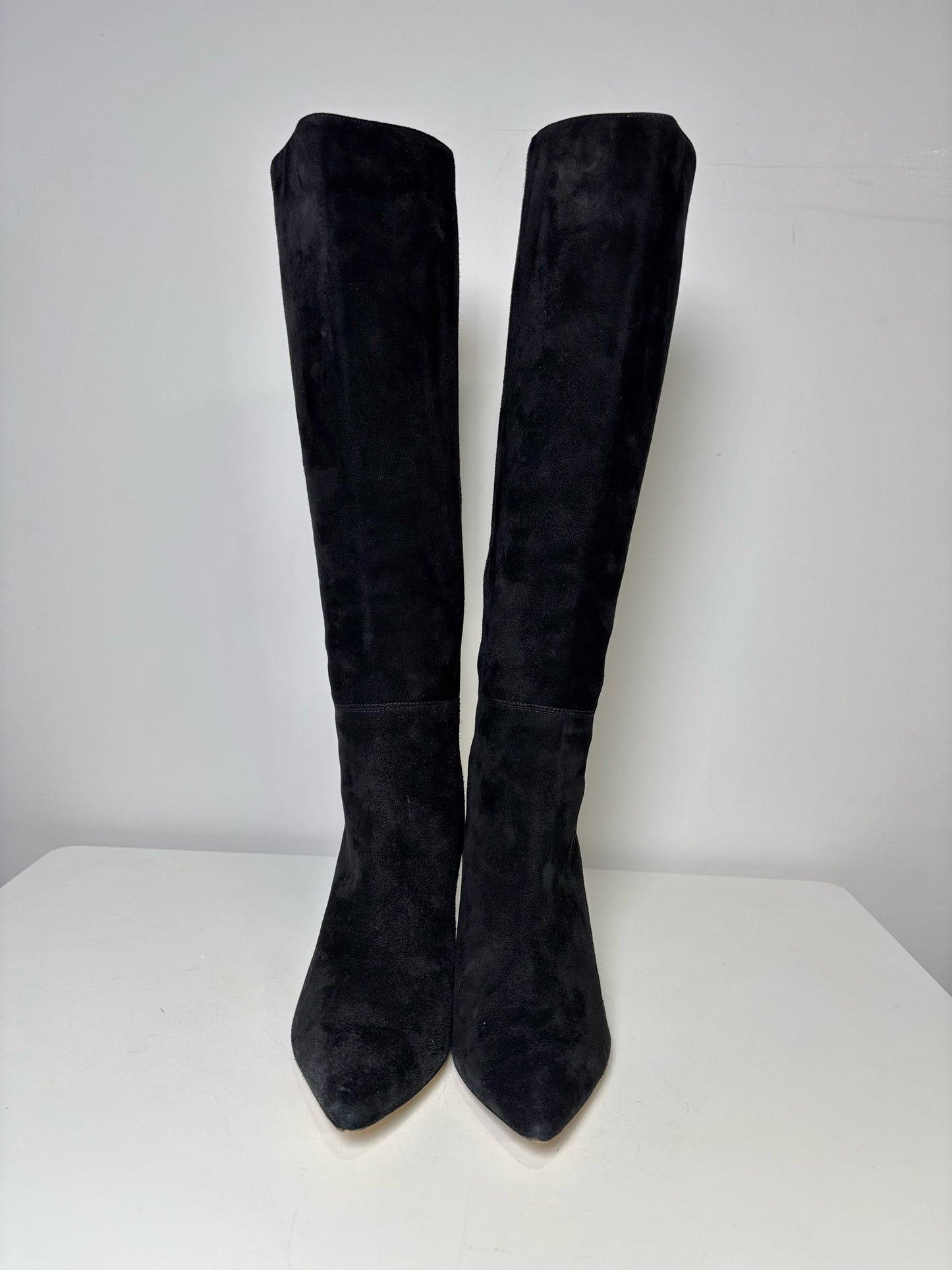 W Shoe Size 38.5 (7.5 US) Marion Parke Black Suede Italian Boots