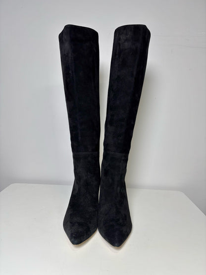 W Shoe Size 38.5 (7.5 US) Marion Parke Black Suede Italian Boots