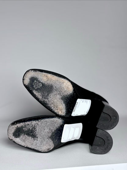 W Shoe Size 36.5 (6.5 US) Hermes Volver 60 Sock Black Ankle Boots