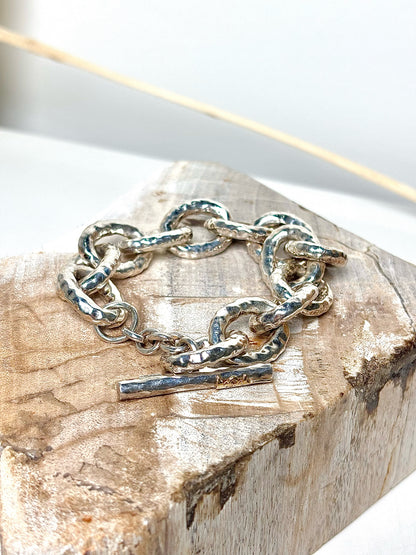Ippolita Polished, Hammered Glamazon Bastille Toggle Bracelet