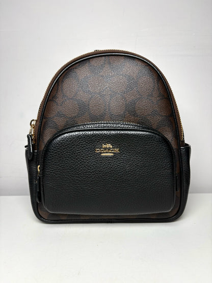 Women's Coach Coated Canvas Pre-owned Black, Brown Backpack