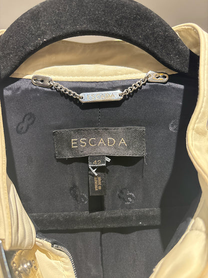 Women Size 42 (M, US) Escada Black, Green, Cream Colorblock Vintage Jacket