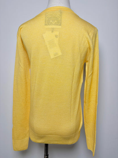 Women Size 40 (M, US) Moschino Yellow Teddy Bear Virgin Wool, Mohair NWT Sweater