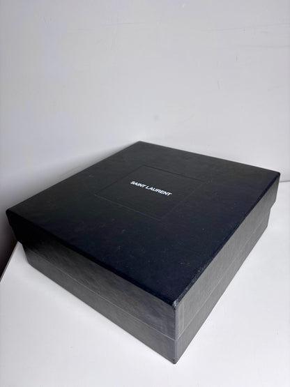 W Shoe Size 41 (10 - 10.5) Yves Saint Laurent Black Leather Calfskin Heels