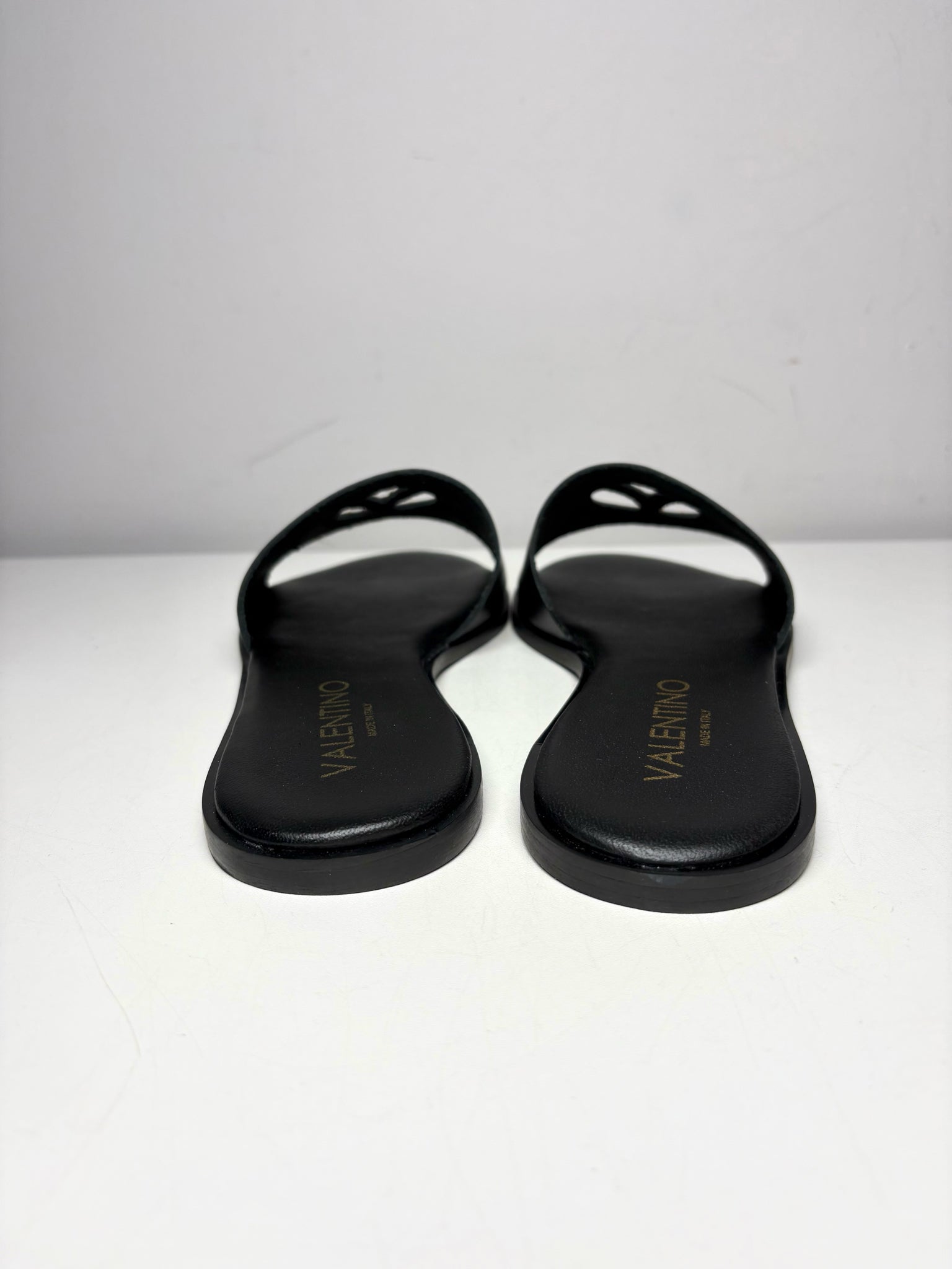 W Shoe Size 8 Mario Valentino Black Leather Cowhide Women's