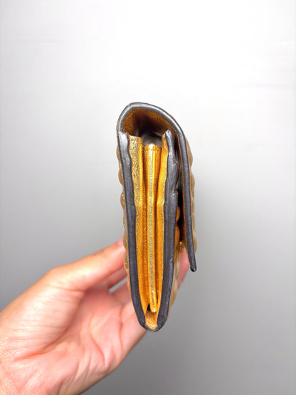 Nappa Leather Fendi Pre-owned Gold Wallet