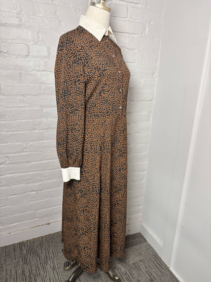 Women Size 6 Judith & Charles Black, brown Dot Dress
