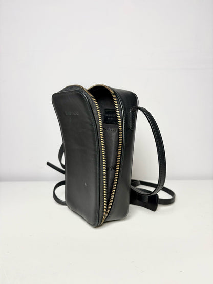 Emporio Armani Black Leather Men's Bag