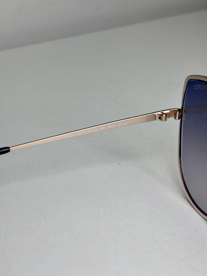 Tom Ford TF569 Rose Gold Elise Women's Pre-owned Silver Metal Sunglasses