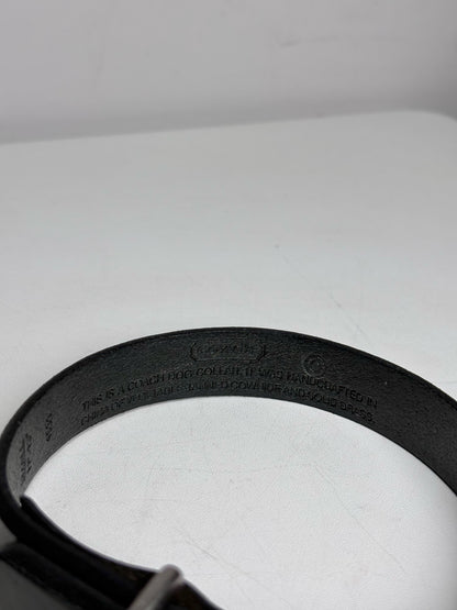 Misc. Accessory Coach Black Cowhide Leather Dog Collar & Leash