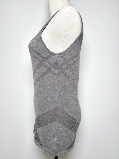Women Size M Ralph Lauren Charcoal Geometric Cashmere NWT Sweater