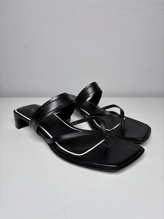 W Shoe Size 39.5 (8.5 US) Rag & Bone Black Leather Pre-owned Sandals