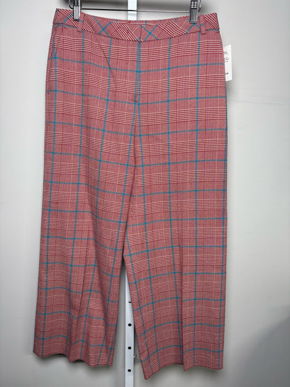 Women Size 8 L.K. Bennett Red, Blue Plaid Pants